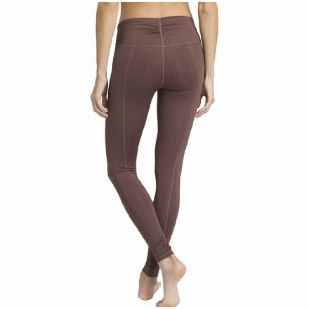 PRANA Misty Legging Purple Scrunch Ankle High Rise Stretch Active XL Texture
